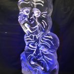 Masks Ice Sculpture Vodka Ice Luge at Portsmouth Naval Base Party