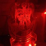 Rifles Cap Badge Ice Sculpture Vodka Luge for mess party