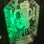 Royal Marines Ice Sculpture Vodka Luge in Dorset