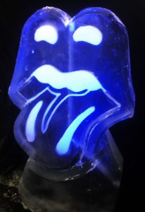 Rolling Stones Lips Vodka Ice Luge