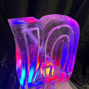 Number 40 Vodka Ice Luge for 40th Birthday party West London