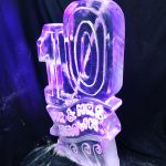 10th Birthday or Anniversary Ice Sculpture Vodka Ice Luge