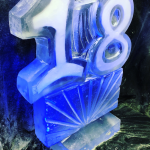 18 Ice Sculpture Vodka Ice Luge for 18th Birthday Party