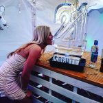 21 Ice Sculpture Vodka Ice Luge In Use