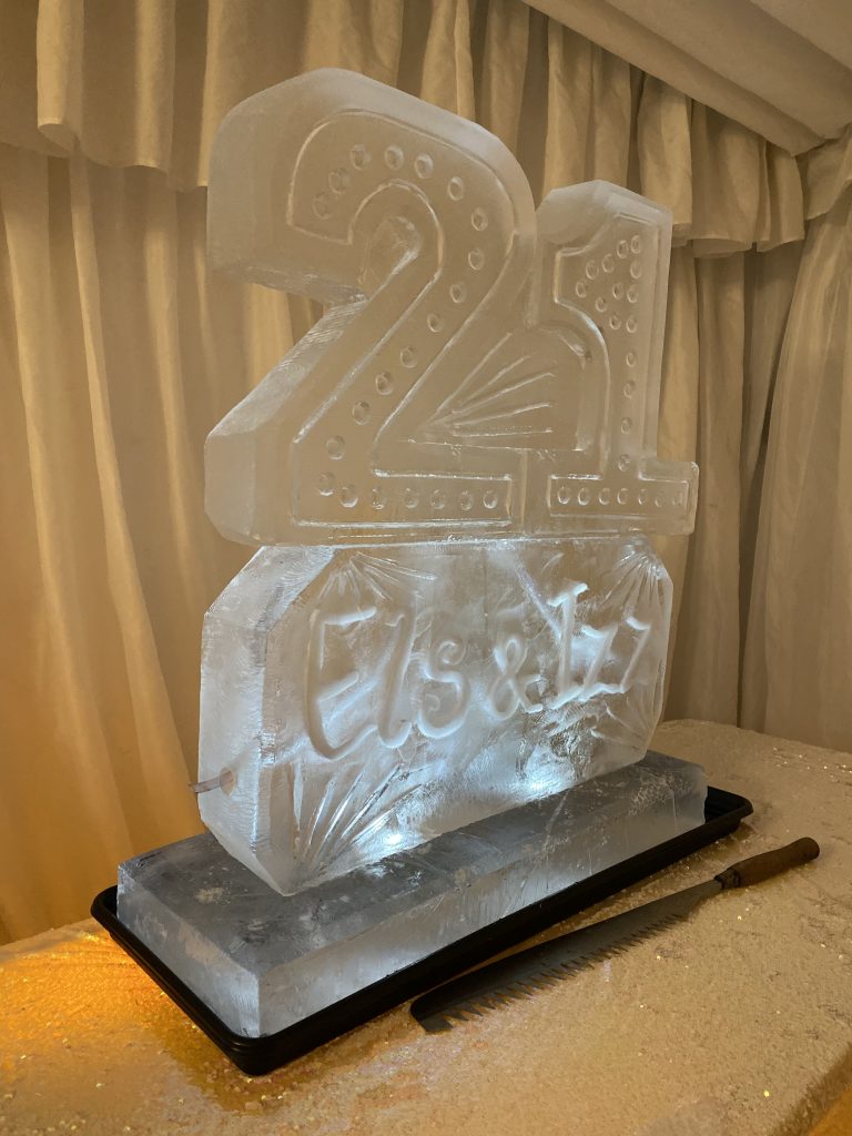 21st birthday Ice Sculpture Vodka Ice Luge in Epsom Party