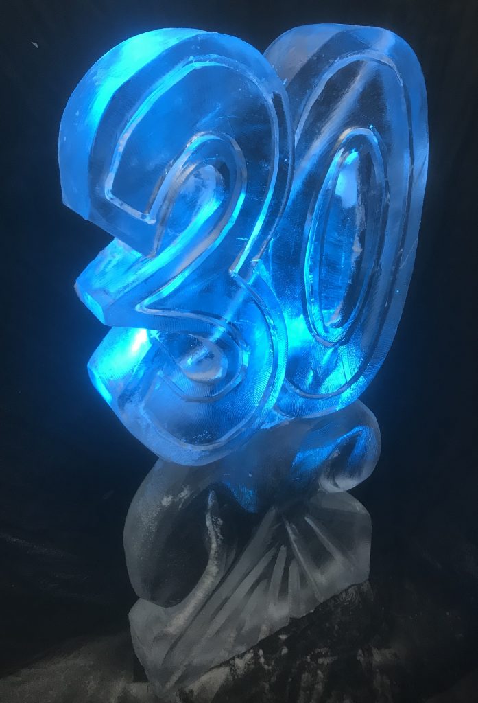30th Birthday Ice Sculpture Vodka Ice Luge
