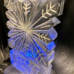 Christmas Birthday Snowflake Vodka Ice Luge Ice Sculpture for 30th Birthday