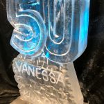 50 And Name Ice Sculpture Vodka Ice Luge