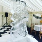 Anniversary Ice Sculpture / Anniversary Ice Luge / 50th Anniversary Ice Sculpture Vodka Ice Luge Portsmouth