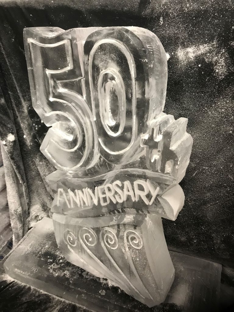 50th Anniversary Ice Sculpture