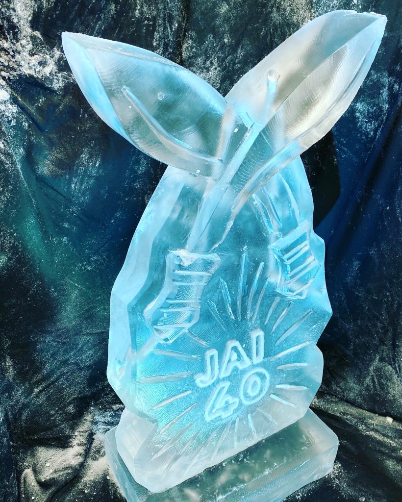 Gurkha 40th Birthday Ice Sculpture Vodka Ice Luge