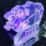 Wallace & Gromit Style Sheep Ice Sculpture Vodka Ice Luge for Black Sheep