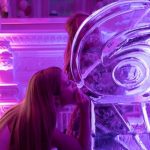 Drinking Ice Sculpture Vodka Ice Luge For Essex Birthday Party