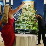 Apres Ski Theme Ice Sculpture Vodka Ice Luge