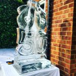 50th Birthday Boobs Ice Sculpture Vodka Ice Luge