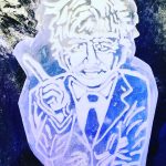 Boris Johnson ice sculpture for Good Morning Britain and Piers Morgan / Face Ice Sculpture