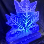 Maple Leaf Ice Sculpture Vodka Ice Luge for Canadian Party