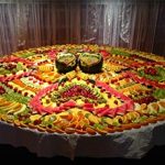 Carved Fruit Display For Wedding Buffet