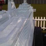 Cruise Ship ice sculpture for Virgin Voyages and Royal Carribean