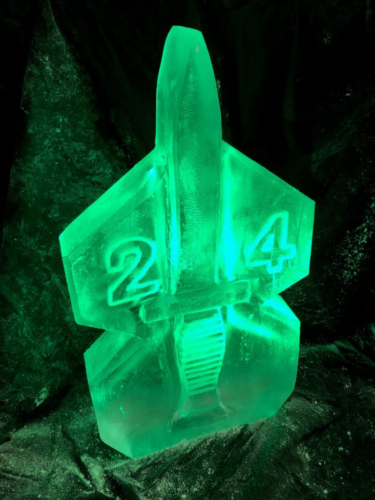 24 Commando Royal Marines Mess Party Ice Sculpture Vodka Luge in Poole Dorset