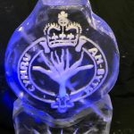 Welsh Guards Ice Sculpture Vodka Luge / Military Ice Luge