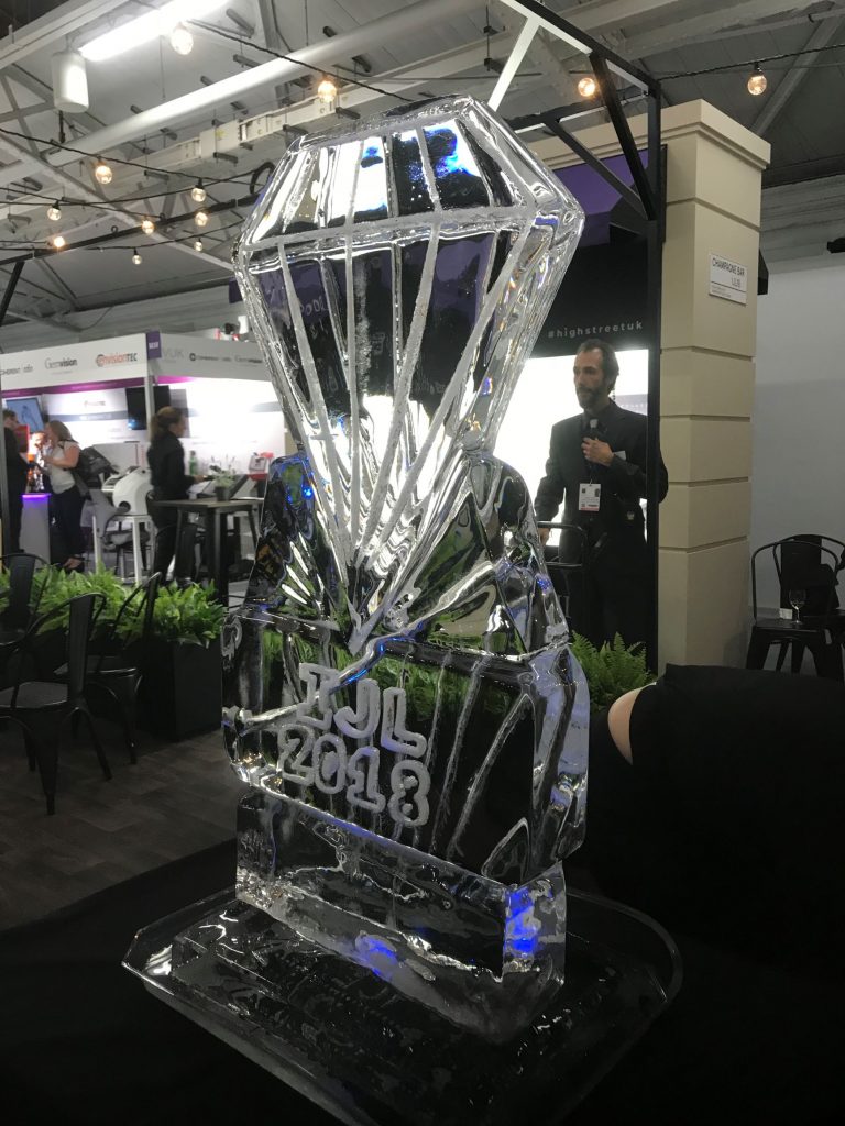 international jewellery london Ice Sculpture at Olympia Event London