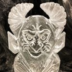 Devil Head Ice Sculpture Vodka Ice Luge for Birthday Party Maidstone