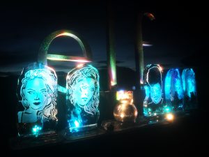 Elf cosmetics Live Ice Carving Display at Trophy Lodge Iceland Golden Circle