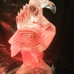 Flamingo Vodka Ice Luge Ice Sculpture