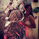 Flamingo Vodka Ice Luge Ice Sculpture For Bournemouth Wedding