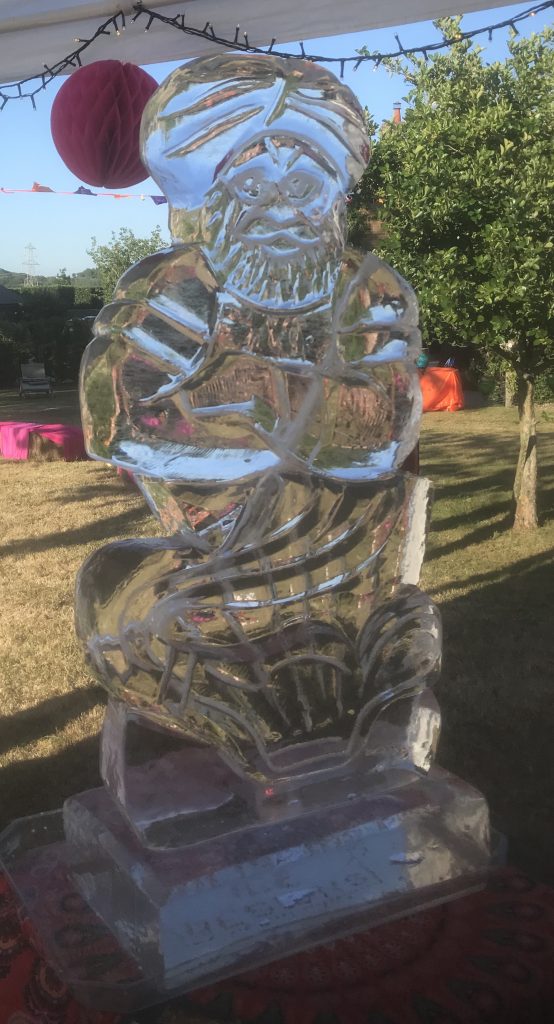 Genie Ice Sculpture Vodka Ice Luge