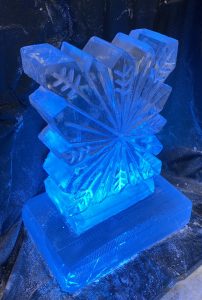 Snowflake Vodka Ice Luge for Christmas Party