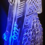 007 James Bond Party Theme Ice Sculpture Vodka Ice Luge
