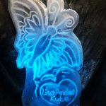 Butterfly Vodka Ice Luge Ice Sculpture For Brighton Wedding Reception