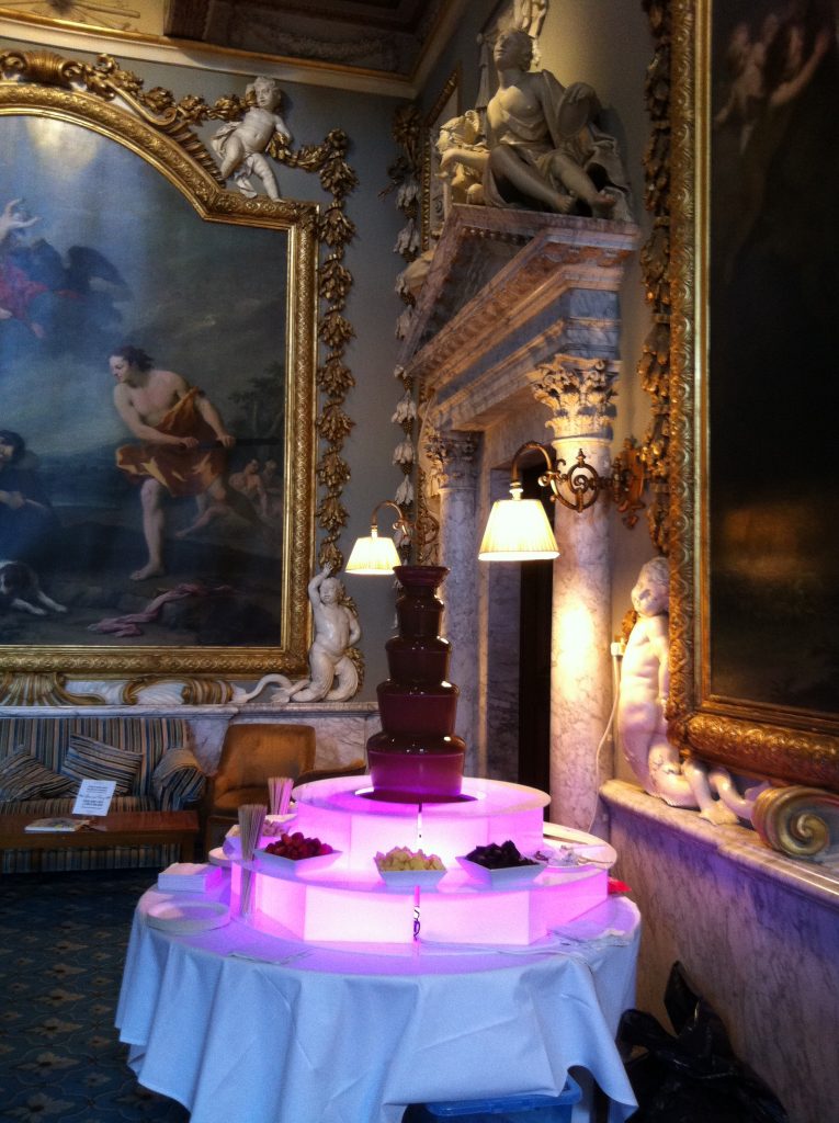 moor park hotel chocolate fountain for Hertfordshire wedding