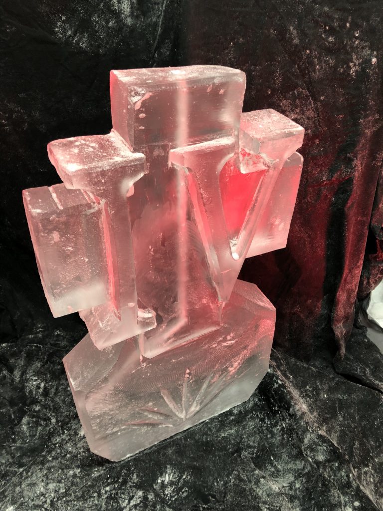Royal Army Medical Corp Ice Sculpture Vodka Luge in Camberley