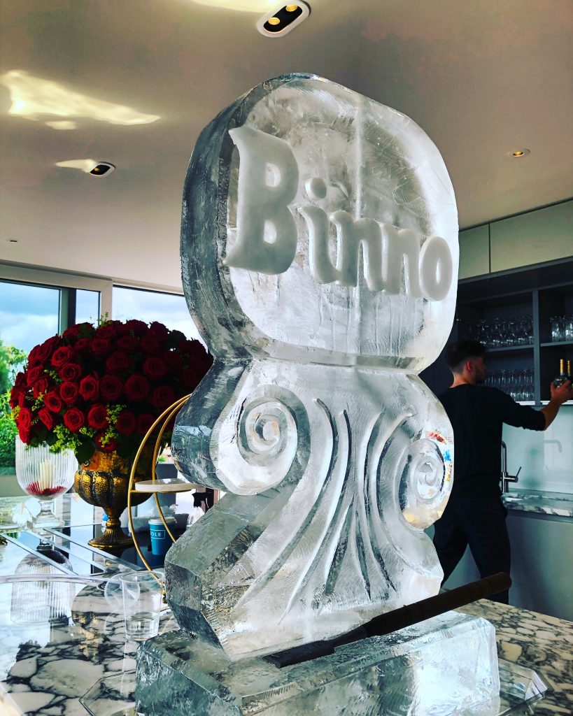 Name Ice Sculpture Vodka Ice Luge