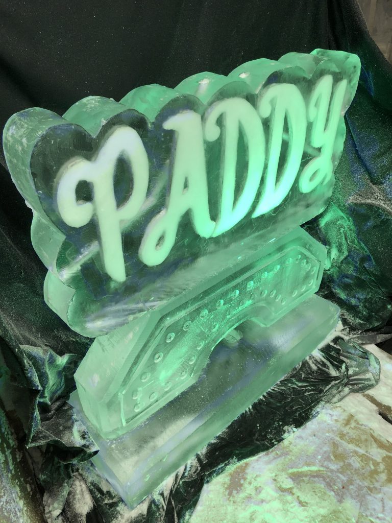 St Patricks Day Ice Sculpture Vodka Ice Luge Paddy Birthday