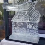 Revolver Pistol Gun Ice Sculpture Vodka Ice Luge