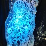 SAS military themed Ice Sculpture Vodka Luge for 63 Signal Regiment in Hampshire