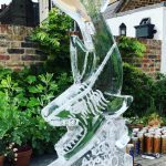 Shark Ice Sculpture Vodka Ice Luge Ice Carving