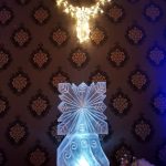 Snowflake Vodka Ice Luge Ice Sculpture For RAF Benson Mess Christmas Party