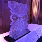 Large Snowflake Vodka Ice Luge Ice Sculpture at Mandolay Hotel Guildford