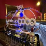 Studio Gobo Logo Vodka Ice Luge Ice Sculpture