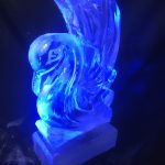 Swan Small Vodka Ice Luge Ice Sculpture for Wedding
