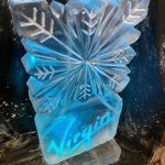 Virgin Snowflake Vodka Ice Luge Ice Sculpture