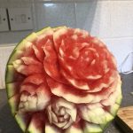 Wedding Buffet Fruit Carving Display Watermelon