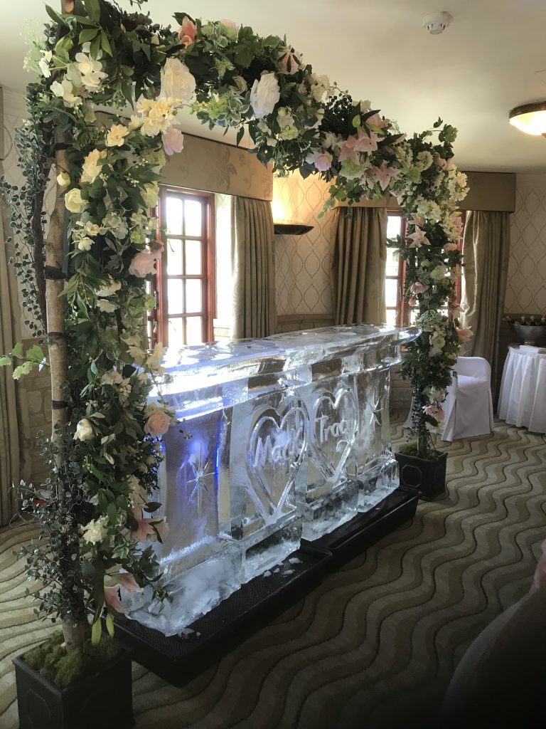 Pennyhill Park Hotel Wedding Ice Bar in Surrey
