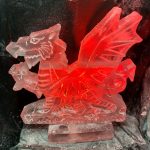 Welsh Guards Welsh Dragon military Ice Sculpture Vodka Luge in Windsore