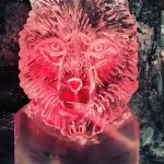 Wolf Head Ice Sculpture Vodka Ice Luge